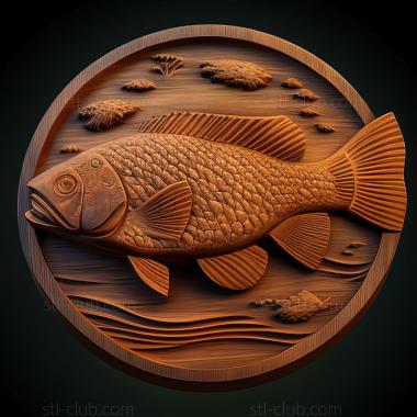 3D model st Tilapia fish (STL)